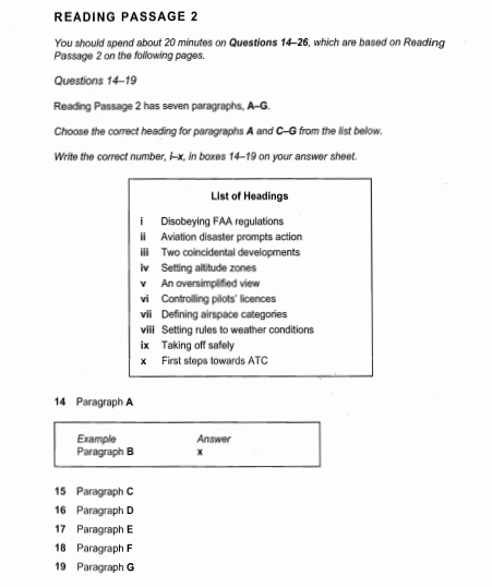 free ielts reading test